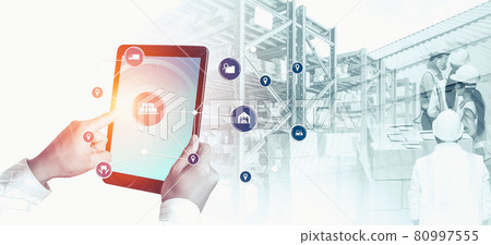 Smart warehouse management system with innovative internet of things technology Smart warehouse management system with innovative internet of things technology 80997555