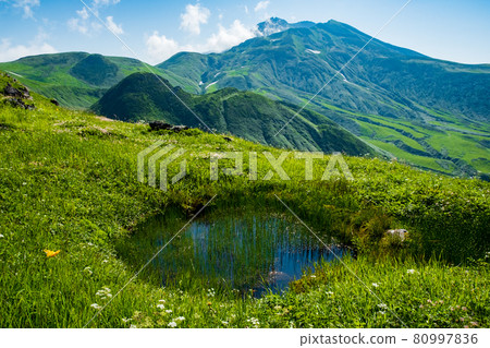 Mt. Chokai (Dewa Fuji), a famous peak representing the Tohoku region Mt. Chokai (Dewa Fuji), a famous peak representing the Tohoku region 80997836