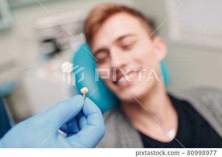 Dentistry. Dental clinic. Doctor and patient. Teeth health. 80998977