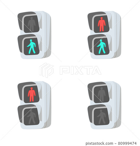 LED pedestrian traffic light set 80999474
