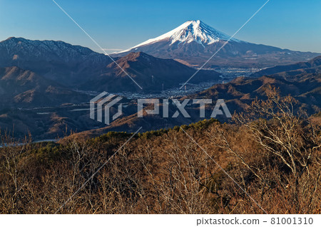 從高川山看富士山的早晨 81001310