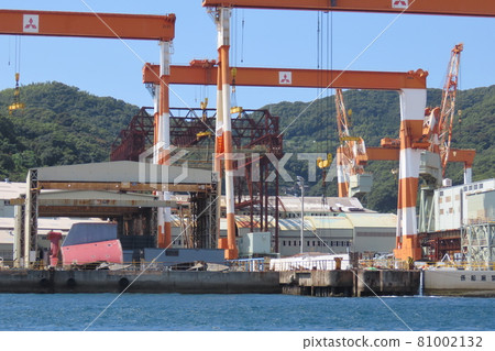 Nagasaki Shipyard No. 2 Slipway and Gantry Crane Nagasaki Shipyard No. 2 Slipway and Gantry Crane 81002132