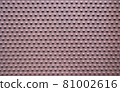 Metal steel texture with Polka dots pattern background 81002616