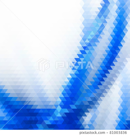 Blue triangles. Modern design for decoration-插圖素材 [81003836] - PIXTA圖庫