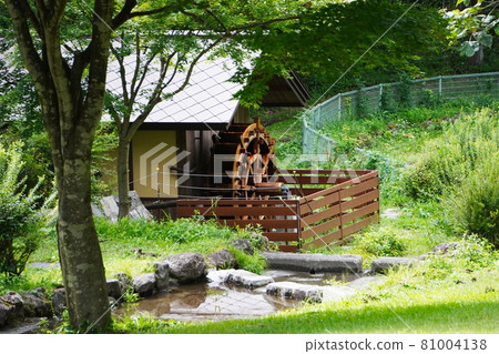 Scenery that thinks of a watermill 81004138