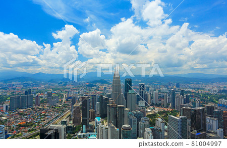 A bird's-eye view of Kuala Lumpur, the capital of Malaysia 81004997