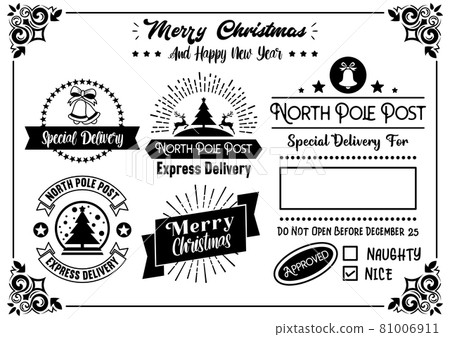 Christmas quote illustration Vector for banner Christmas quote illustration Vector for banner 81006911