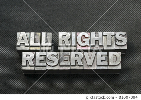 all rights reserved bm 81007094