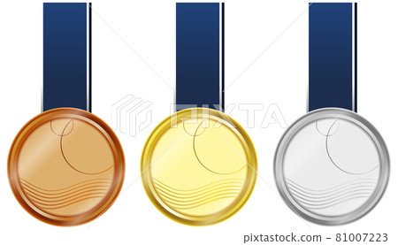 Gold, silver and bronze medals 81007223