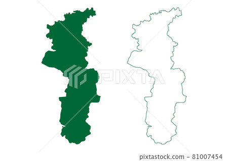 Coimbatore district (Tamil Nadu State, Republic of India) map vector illustration, scribble sketch Coimbatore map Coimbatore district (Tamil Nadu State, Republic of India) map vector illustration, scribble sketch Coimbatore map 81007454