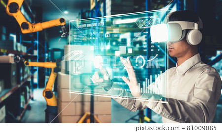 Future virtual reality technology for innovative VR warehouse management 81009085