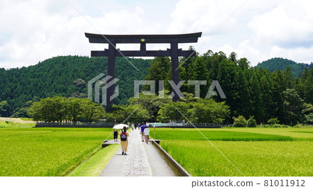 The road leading to Oyunohara, the former shrine of Kumano Hongu Taisha 81011912