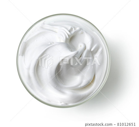 bowl of whipped egg whites bowl of whipped egg whites 81012651