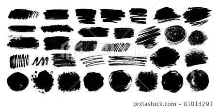 Collection of grunge vector hand drawn elements Collection of grunge vector hand drawn elements 81013291
