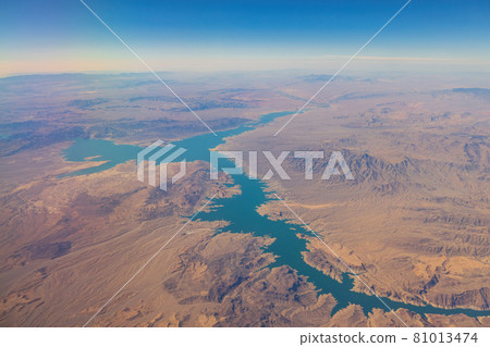 Aerial view of the Lake Mead National Recreation Area 81013474