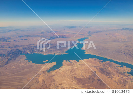 Aerial view of the Lake Mead National Recreation Area Aerial view of the Lake Mead National Recreation Area 81013475