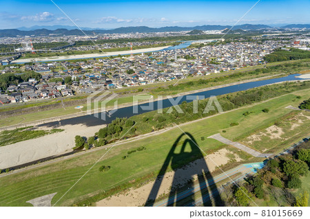 View from the observation tower Twin Arch 138 in Kiso Sansen National Government Park, Ichinomiya City, Aichi Prefecture 81015669