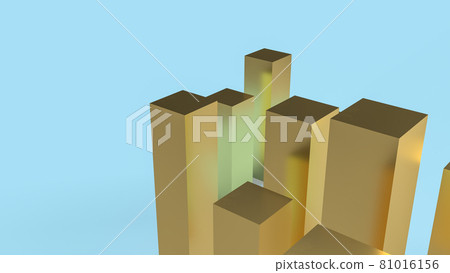gold columns on blue background for business or abstract concept 3d rendering gold columns on blue background for business or abstract concept 3d rendering 81016156