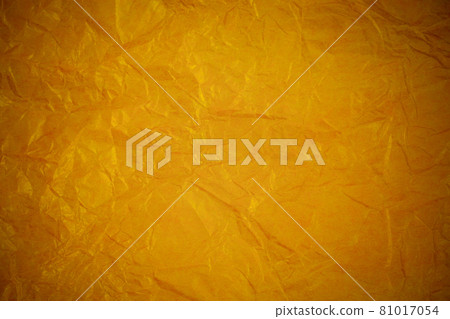 Crumpled gold paper recycling background. 81017054