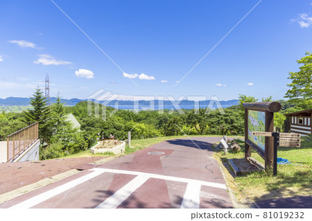 View of Lake Shinji from near the entrance of Matsue City Shishido Furusato Forest Park View of Lake Shinji from near the entrance of Matsue City Shishido Furusato Forest Park 81019232