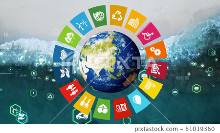 SDGs 可持續發展目標 可持續社會 可再生能源和環境形象 SDGs 可持續發展目標 可持續社會 可再生能源和環境形象 81019360