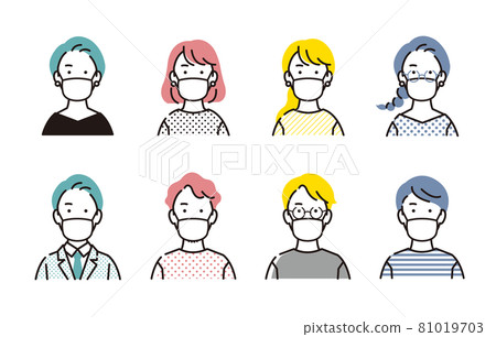 People mask people set People mask people set 81019703