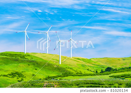 Hokkaido Summer Soya Hills (Wind Farm) Hokkaido Summer Soya Hills (Wind Farm) 81020134