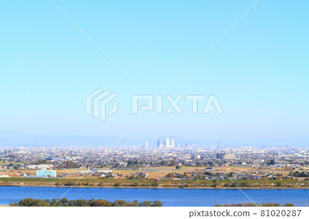 名古屋市名古屋站前的摩天大樓縣風光 名古屋市名古屋站前的摩天大樓縣風光 81020287