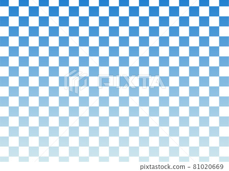 Background checkered pattern gradation blue 81020669