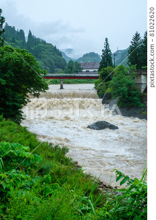 被大雨淹沒的河 被大雨淹沒的河 81022620