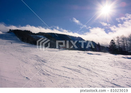 山形縣米澤市天元台高原滑雪場景觀 山形縣米澤市天元台高原滑雪場景觀 81023019