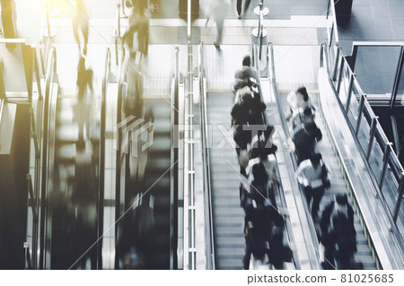 People who use escalators Business image 81025685