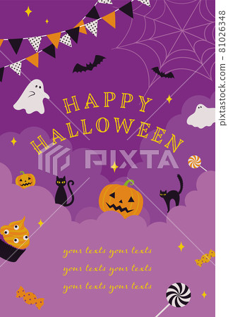 Halloween illustration background material 81026348