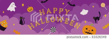 Halloween illustration background material 81026349