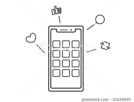 智能手機SNS反應圖 81026695