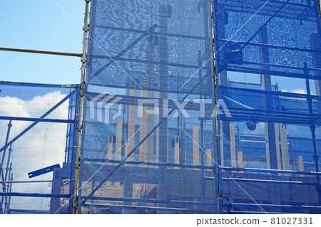 [Detached house under construction] Newly built image material 81027331