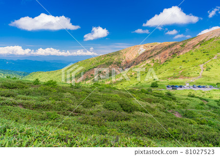(群馬縣)滋賀草津公路(清爽公路)從山田山口看到的白根山 (群馬縣)滋賀草津公路(清爽公路)從山田山口看到的白根山 81027523