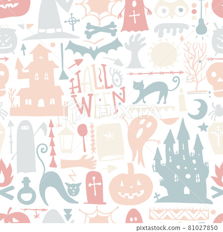 Halloween seamless pattern for your design Halloween seamless pattern for your design 81027850