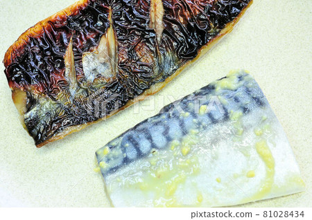 Grilled mackerel with Saikyo miso Grilled mackerel with Saikyo miso 81028434