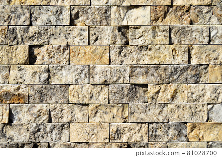 Cutting beige marble wall rectangular, seamless lined up Cutting beige marble wall rectangular, seamless lined up 81028700