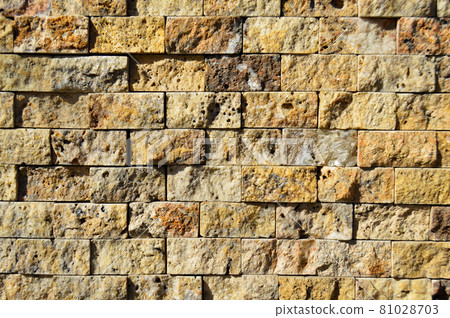Cutting beige marble wall rectangular, seamless lined up 81028703