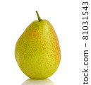 Fresh  pear fruit isolated on the white background 81031543