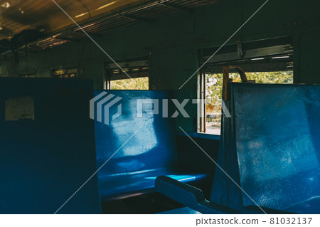 Inside and seats on local Myanmar lines 81032137