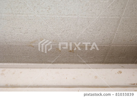 There is a stain on the ceiling of the vinyl cloth 81033839