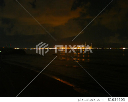 常陸那珂港夜景 81034603