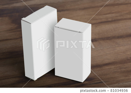 Two pillboxes packages on wooden table background mock-up series Two pillboxes packages on wooden table background mock-up series 81034936