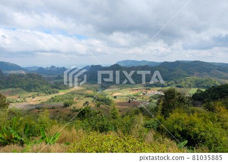 View of the mountain and nature Park at thailand 81035885