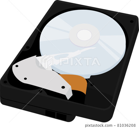 HDD. computer hard drive isolated on white HDD. computer hard drive isolated on white 81036208