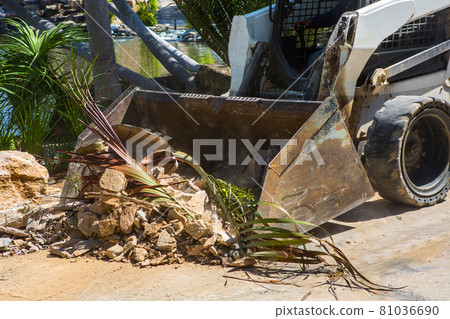 Construction machinery for plowing and shoveling rocks Construction machinery for plowing and shoveling rocks 81036690