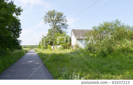 Beautiful old abandoned building farm house in countryside Beautiful old abandoned building farm house in countryside 81037215